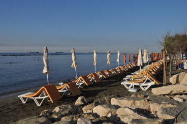 Kıbrıs'ta güzel Limasol Beach
