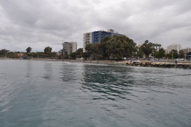 Kıbrıs'ta güzel Limasol Beach