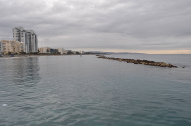 Kıbrıs'ta güzel Limasol Beach