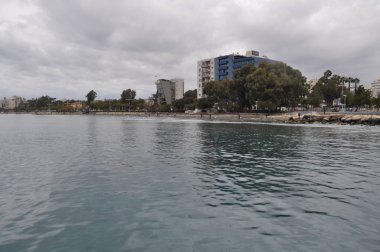 Kıbrıs'ta güzel Limasol Beach
