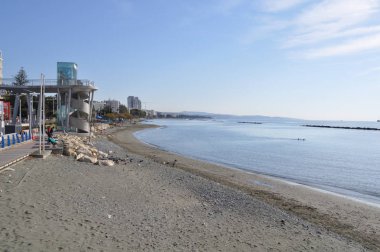 Kıbrıs'ta güzel Limasol Beach