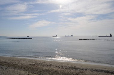 Kıbrıs'ta güzel Limasol Beach