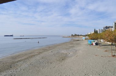 Kıbrıs'ta güzel Limasol Beach