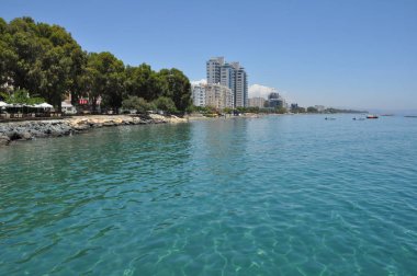 Kıbrıs'ta güzel Limasol Beach