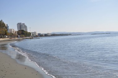 Kıbrıs'ta güzel Limasol Beach