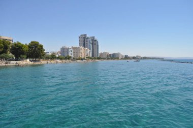 Kıbrıs'ta güzel Limasol Beach