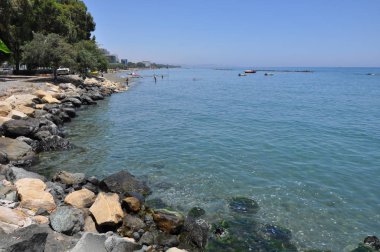 Kıbrıs'ta güzel Limasol Beach