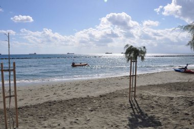 Kıbrıs'ta güzel Limasol Beach