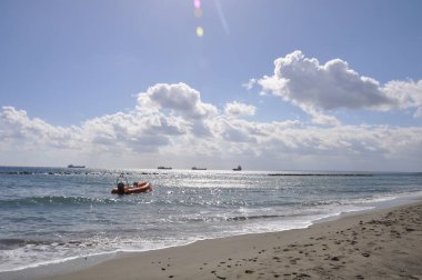 Kıbrıs'ta güzel Limasol Beach