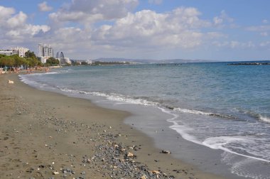 Kıbrıs'ta güzel Limasol Beach