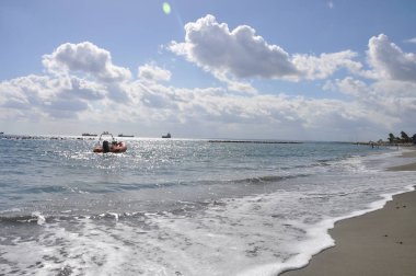 Kıbrıs'ta güzel Limasol Beach