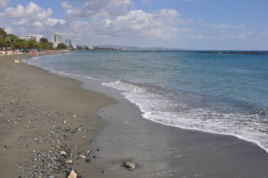 Kıbrıs'ta güzel Limasol Beach