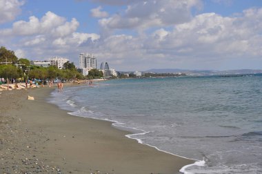 Kıbrıs'ta güzel Limasol Beach