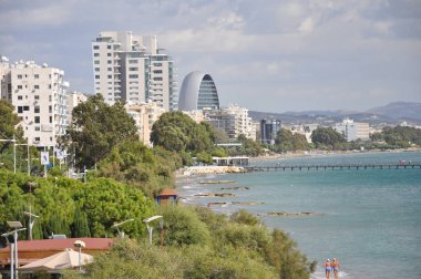 Kıbrıs'ta güzel Limasol Beach