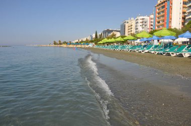 Kıbrıs'ta güzel Limasol Beach