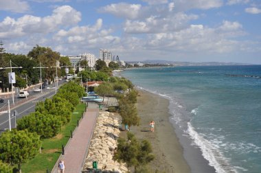 Kıbrıs'ta güzel Limasol Beach