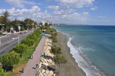 Kıbrıs'ta güzel Limasol Beach