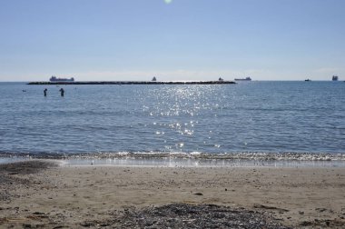 Kıbrıs'ta güzel Limasol Beach