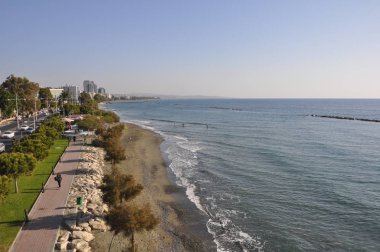 Kıbrıs'ta güzel Limasol Beach