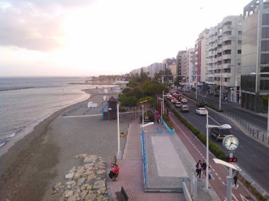 Kıbrıs'ta güzel Limasol Beach