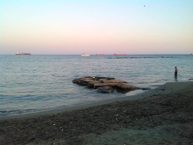 Kıbrıs'ta güzel Limasol Beach