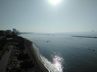 Kıbrıs'ta güzel Limasol Beach