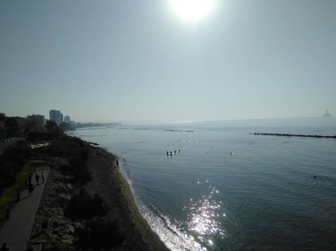 Kıbrıs'ta güzel Limasol Beach