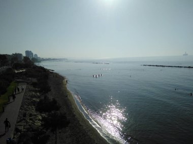 Kıbrıs'ta güzel Limasol Beach