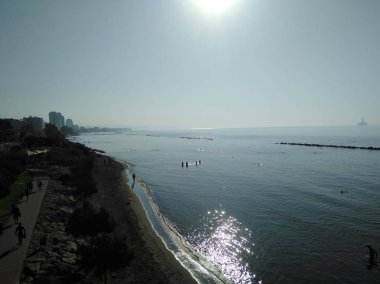Kıbrıs'ta güzel Limasol Beach