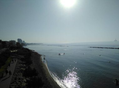 Kıbrıs'ta güzel Limasol Beach