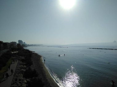 Kıbrıs'ta güzel Limasol Beach