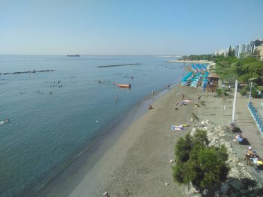 Kıbrıs'ta güzel Limasol Beach
