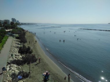 Kıbrıs'ta güzel Limasol Beach