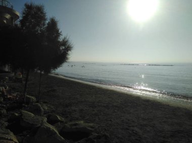 Kıbrıs'ta güzel Limasol Beach