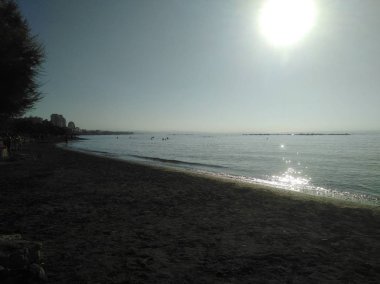 Kıbrıs'ta güzel Limasol Beach