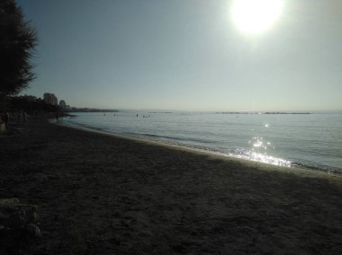 Kıbrıs'ta güzel Limasol Beach