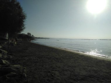 Kıbrıs'ta güzel Limasol Beach