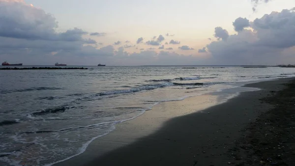 Den Vackra Stranden Limassol Cypern — Stockfoto