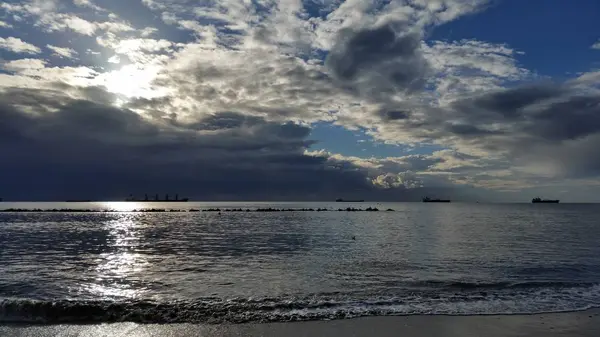 Beautiful Limassol Beach Cyprus — Stock Photo, Image