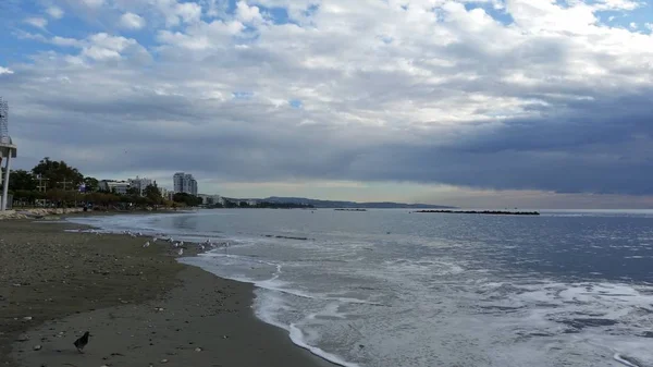 Der Schöne Limassol Strand Zypern — Stockfoto