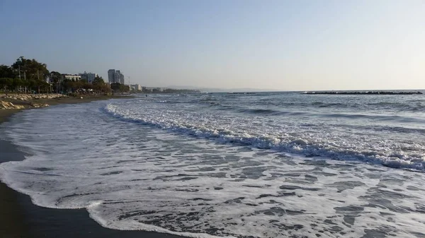 Der Schöne Limassol Strand Zypern — Stockfoto