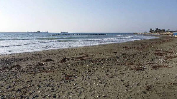 Beautiful Limassol Beach Cyprus — Stock Photo, Image