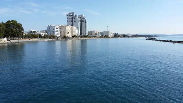 Den Vackra Stranden Limassol Cypern — Stockfoto