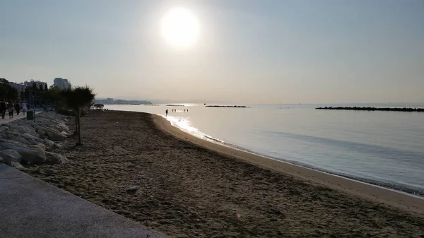 Beautiful Limassol Beach Cyprus — Stock Photo, Image