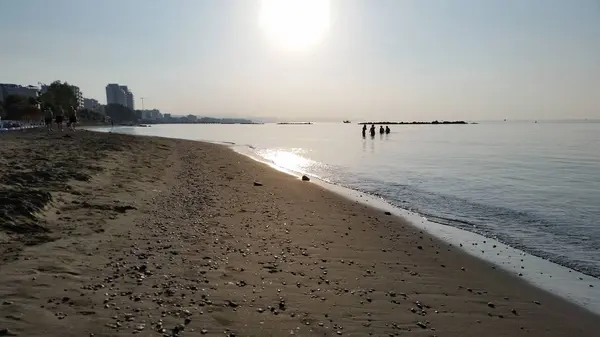 Der Schöne Limassol Strand Zypern — Stockfoto