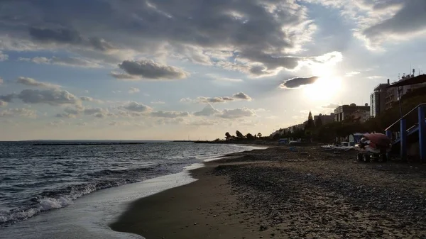 Bellissima Spiaggia Limassol Cipro — Foto Stock