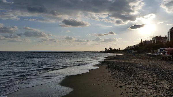 Krásné Pláže Limassol Kypru — Stock fotografie