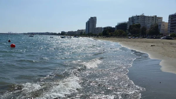 Bela Praia Limassol Chipre — Fotografia de Stock