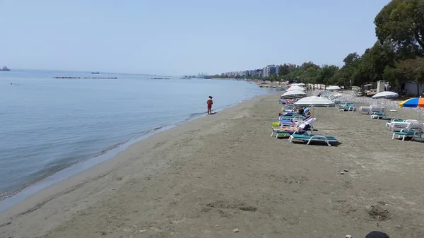 Het Strand Van Limassol Cyprus — Stockfoto