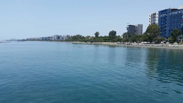 Den Vackra Stranden Limassol Cypern — Stockfoto